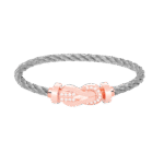 [Eternal Jewelry]CHANCE LARGE 8 FIGURE BUCKLE HALF DIAMOND BRACELET ROSE GOLD