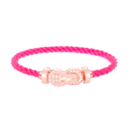 [Eternal Jewelry]CHANCE LARGE 8 FIGURE BUCKLE HALF DIAMOND BRACELET ROSE GOLD - Image 9