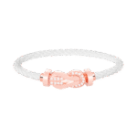 [Eternal Jewelry]CHANCE LARGE 8 FIGURE BUCKLE HALF DIAMOND BRACELET ROSE GOLD - Image 11