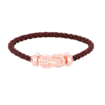 [Eternal Jewelry]CHANCE LARGE 8 FIGURE BUCKLE HALF DIAMOND BRACELET ROSE GOLD - Image 4