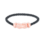 [Eternal Jewelry]CHANCE LARGE 8 FIGURE BUCKLE HALF DIAMOND BRACELET ROSE GOLD - Image 3