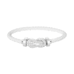 [Eternal Jewelry]CHANCE LARGE 8 FIGURE BUCKLE HALF DIAMOND BRACELET SILVER - Image 13