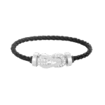 [Eternal Jewelry]CHANCE LARGE 8 FIGURE BUCKLE HALF DIAMOND BRACELET SILVER - Image 7