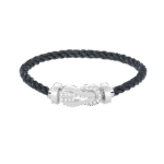 [Eternal Jewelry]CHANCE LARGE 8 FIGURE BUCKLE HALF DIAMOND BRACELET SILVER - Image 2