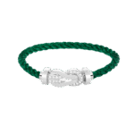 [Eternal Jewelry]CHANCE LARGE 8 FIGURE BUCKLE HALF DIAMOND BRACELET SILVER - Image 12
