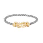 [Eternal Jewelry]CHANCE LARGE 8 FIGURE BUCKLE FULLDIAMOND BRACELET GOLD