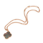 [Eternal Jewelry]CLOVER 25MM GOLD DARK MOP BIG CLOVER NECKLACE - Image 2