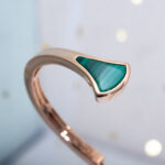 [Eternal Jewelry]DREAM BRACELET OPEN MALACHITE PINK GOLD - Image 4