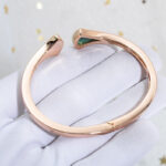 [Eternal Jewelry]DREAM BRACELET OPEN MALACHITE PINK GOLD - Image 5