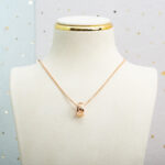[Eternal Jewelry]PARENTESI NECKLACE PINK GOLD - Image 4