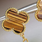 [Eternal Jewelry]CLOVER  2 MOTIF  TIGER EYE CARNELIAN EARRINGS - Image 5