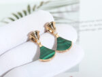 [Eternal Jewelry]DREAM MALACHITE PINK GOLD EARRINGS - Image 4