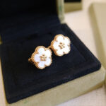 [Eternal Jewelry]LUCKY PINK GOLD WHITE MOP EARRINGS - Image 6