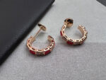 [Eternal Jewelry]SERPENTI CARNELIAN PINK GOLD EARRINGS - Image 4