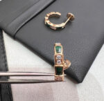 [Eternal Jewelry]SERPENTI MALACHITE PINK GOLD EARRINGS - Image 7