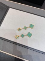 [Eternal Jewelry]CLOVER MALACHITE 3 MOTIFS GOLD - Image 6