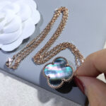 [Eternal Jewelry]CLOVER 25MM GOLD DARK MOP BIG CLOVER NECKLACE - Image 4