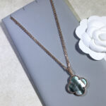 [Eternal Jewelry]CLOVER 25MM GOLD DARK MOP BIG CLOVER NECKLACE - Image 8