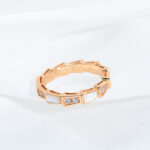 [Eternal Jewelry]SERPENTI RING PINK GOLD DIAMOND MOP 3MM - Image 4