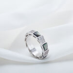 [Eternal Jewelry]SERPENTI RING SILVER DIAMOND BLACK MOP 4MM - Image 3