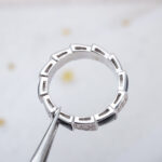 [Eternal Jewelry]SERPENTI RING SILVER DIAMOND BLACK MOP 4MM - Image 10