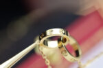 [Eternal Jewelry]LOVE NECKLACE DOUBLE RING GOLD - Image 4