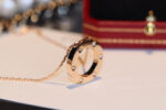 [Eternal Jewelry]LOVE NECKLACE 16MM 6 DIAMONDS PINK GOLD - Image 3