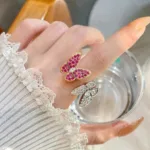 [Eternal Jewelry]TWIN BUTTERFLY DIAMOND RING - Image 4