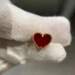 [Eternal Jewelry]HEART CARNELIAN STUD EARRINGS - Image 6