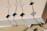 [Eternal Jewelry]CLOVER 20 MOTIFS ONYX DIAMOND SILVER - Image 3