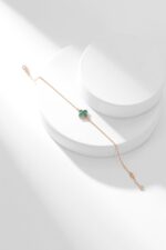 [Eternal Jewelry]CLOVER BRACELET MALACHITE 1 MOTIF - Image 5