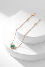 [Eternal Jewelry]CLOVER BRACELET MALACHITE 1 MOTIF - Image 7