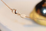 [Eternal Jewelry]JEUX MALACHITE 1 DIAMOND PINK GOLD NECKLACE - Image 5