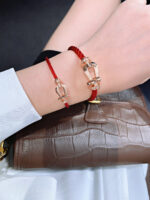 [Eternal Jewelry]FORCE 10 HALF DIAMOND PINK GOLD RED CORDERI LARGE AND MEDIUM MODEL - Image 6