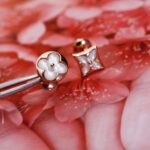 [Eternal Jewelry]STAR AND SUN PINK GOLD MOP STUD EARRINGS - Image 7