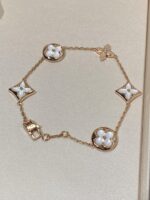 [Eternal Jewelry]STAR AND SUN 5 MOTIF MOP PINK GOLD BRACELET - Image 3