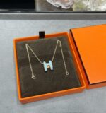 [Eternal Jewelry]POP H SKY BLUE NECKLACE - Image 8