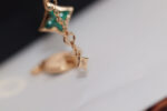 [Eternal Jewelry]STAR AND SUN 4 MOTIF PINK GOLD MALACHITE BRACELET - Image 3