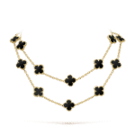 [Eternal Jewelry]CLOVER 20 MOTIFS ONYX NECKLACE