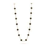 [Eternal Jewelry]CLOVER 20 MOTIFS ONYX NECKLACE - Image 3