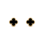 [Eternal Jewelry]CLOVER MINI 9.5MM BLACK MOP EARRINGS