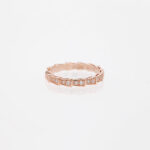 [Eternal Jewelry]SERPENTI RING PINK GOLD DIAMOND PAVED 3MM - Image 2