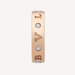 [Eternal Jewelry]ZERO 1 ESSENTIAL PINK GOLD BAND WITH DIAMONDS RING - Image 2