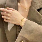 [Eternal Jewelry]LOGO STAR MOTIF GOLD BRACELET - Image 3