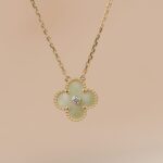 [Eternal Jewelry]CLOVER 15MM DIAMOND GOLD MOTHER OF PEARL NECKLACE - Image 5