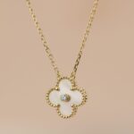 [Eternal Jewelry]CLOVER 15MM DIAMOND GOLD MOTHER OF PEARL NECKLACE - Image 3