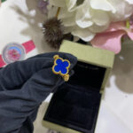 [Eternal Jewelry]CLOVER RIVERSIBLE BLUE AGATE RING - Image 5