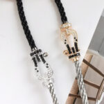 [Eternal Jewelry]FORCE LARGE HORSESHOE BLACK WHITE DIAMOND BRACELET ROSE GOLD - Image 18