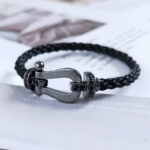 [Eternal Jewelry]FORCE LARGE SERIES HORSESHOE BLACK SAMURAI BRACELET - Image 2