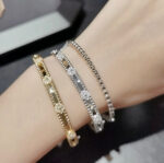 [Eternal Jewelry]CLOVER BRACELET 4MM DIAMONDS - 图片 4